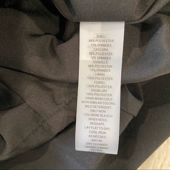 Vince Camuto Black Dress, Halter Sheath Short Casual Dress, Size 2 - Picture 12 of 13